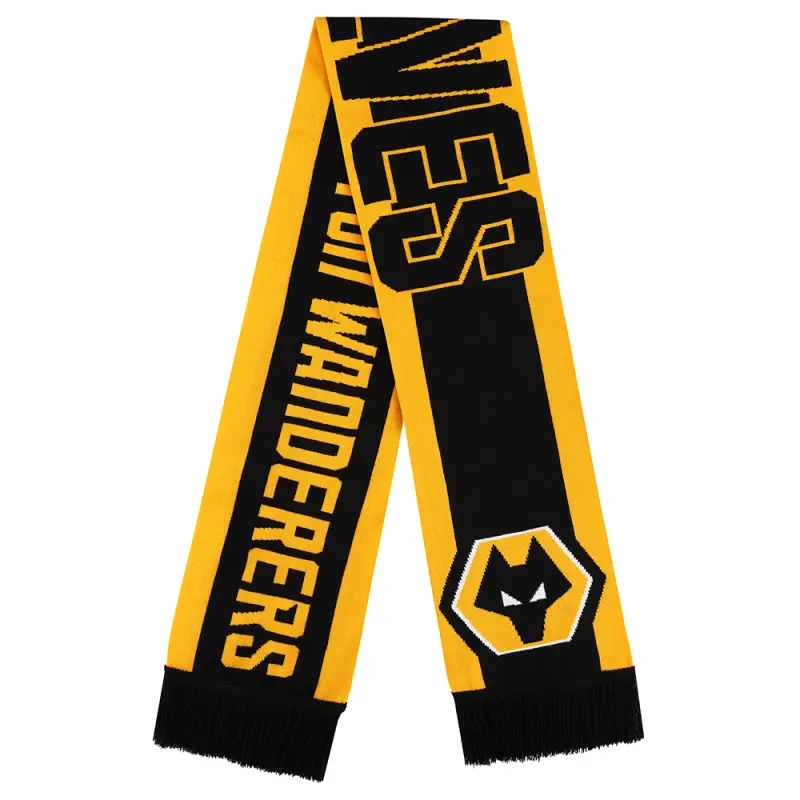 Wolverhampton Wanderers Store | Shop Official Reversible Scarf Wolves Gear